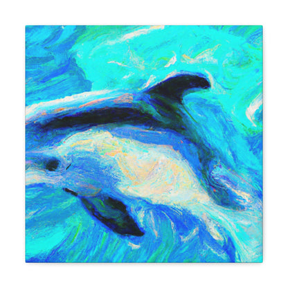 Dolphins at Playtime - Canvas