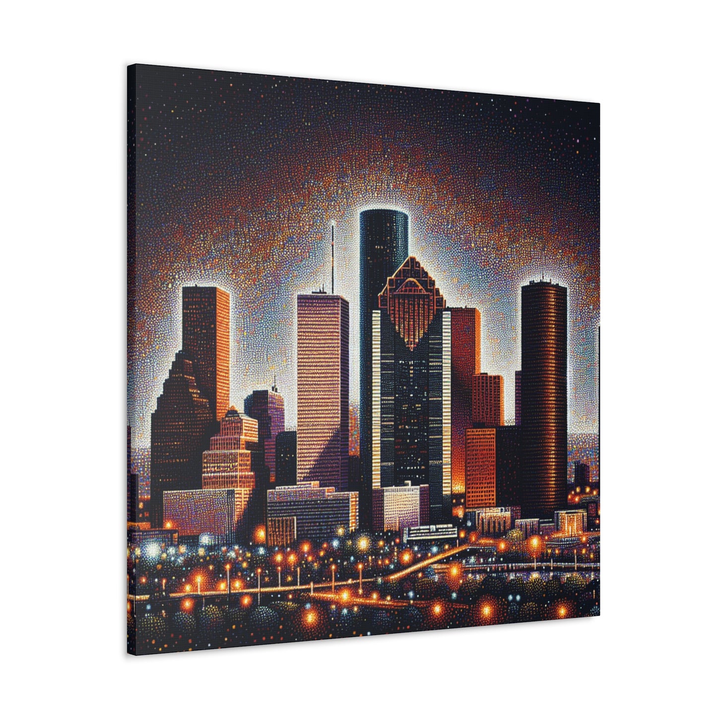 "Texan Urban Tapestry" - Canvas