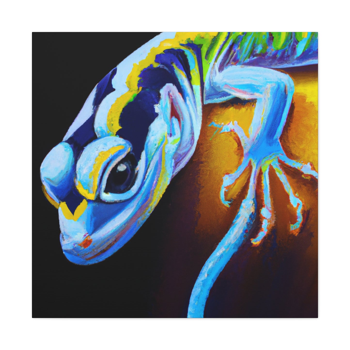 Lizard in Realism Style - Canvas