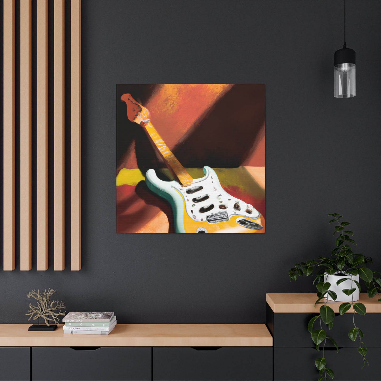 "Fender's Jazz Deco" - Canvas