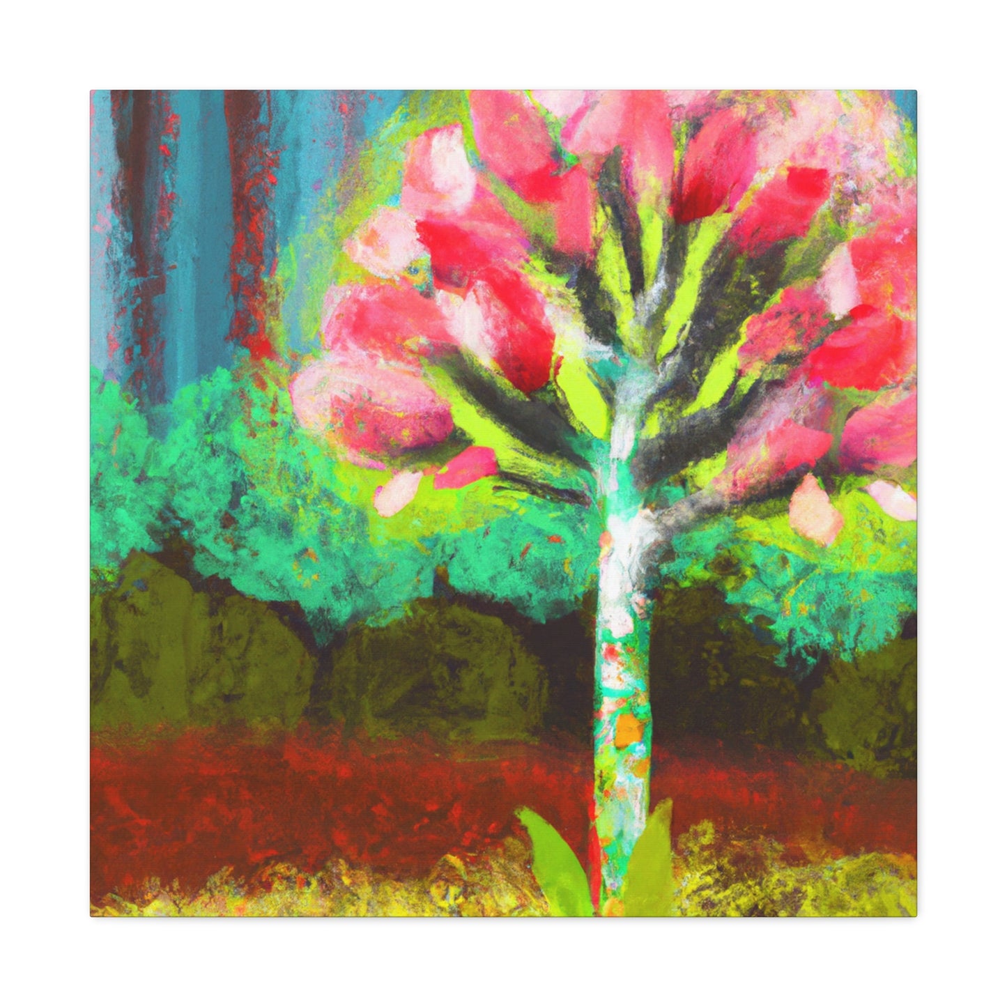 "Dogwood at Dusk Sky" - Canvas