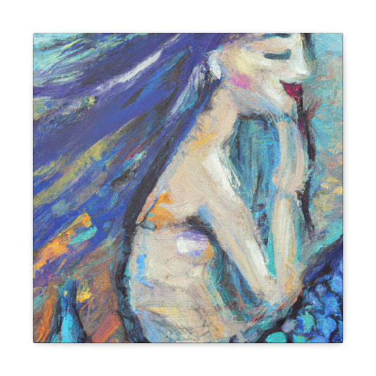 Mermaids in Moonlight - Canvas