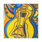 Mandolin in Moonlight. - Canvas