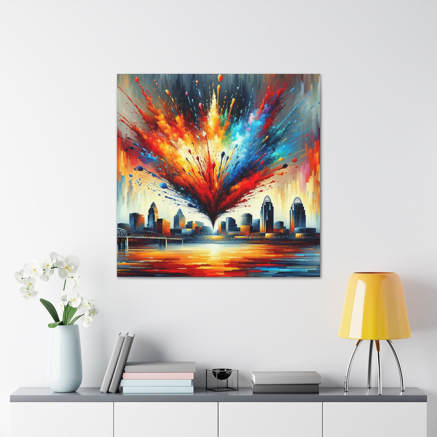 "Radiant Cincinnati Skies" - Canvas