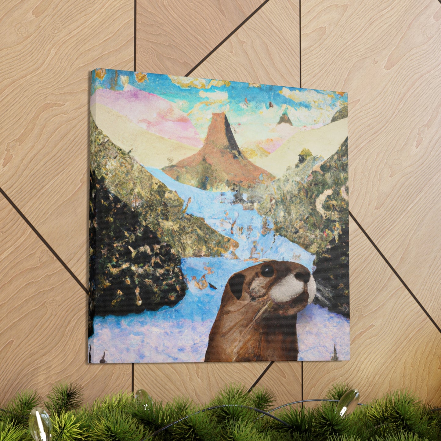 Otter in Dreamscapes - Canvas