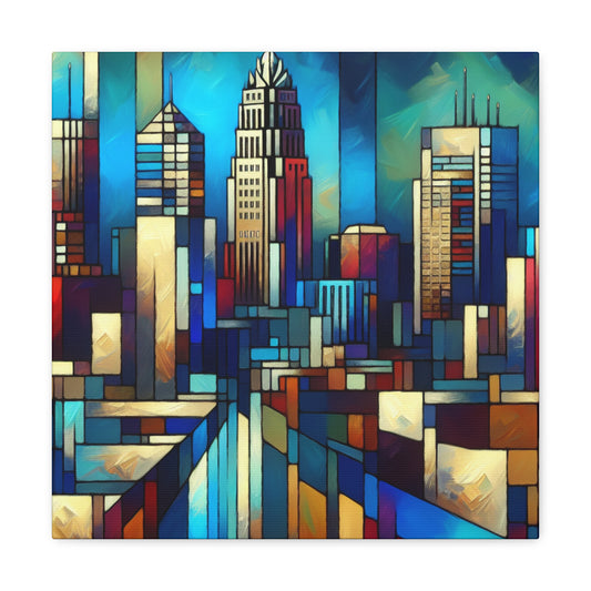 "Vibrant Raleigh Serenade" - Canvas