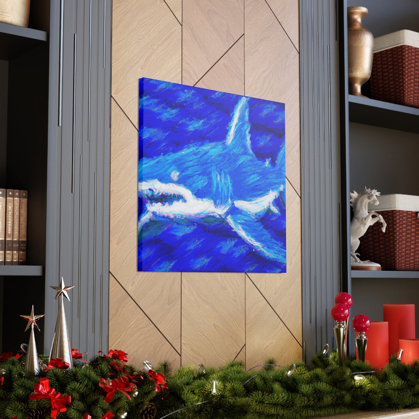 "Shark's Midnight Mist" - Canvas