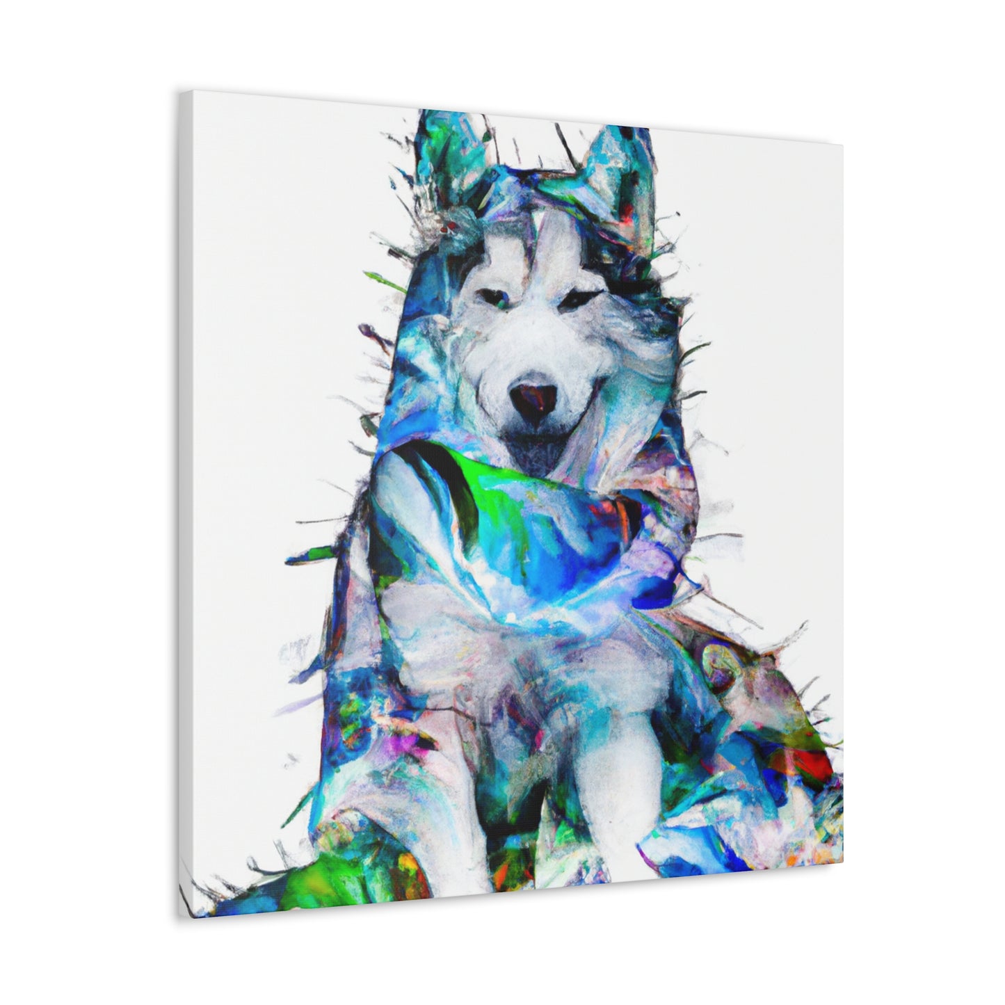 "Huskies in Abstraction" - Canvas