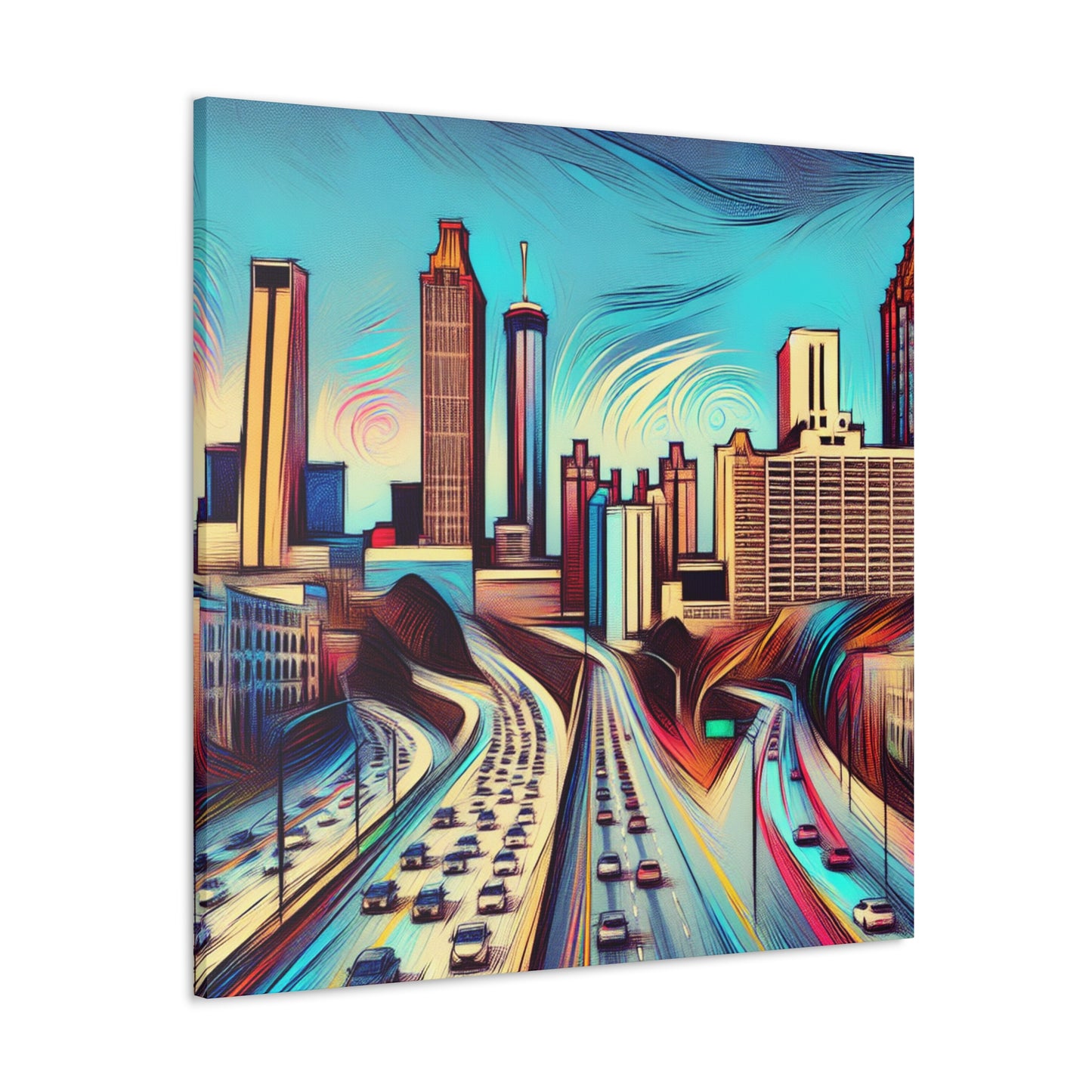 "Unveiled Urban Illusions" - Canvas