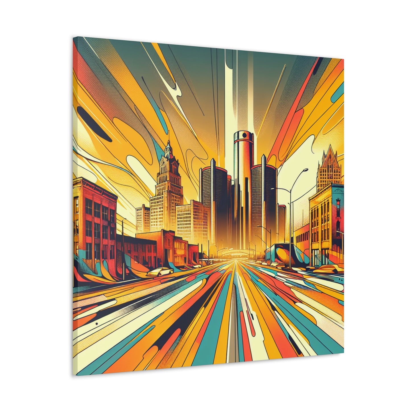 "Motor City Dreamscape" - Canvas