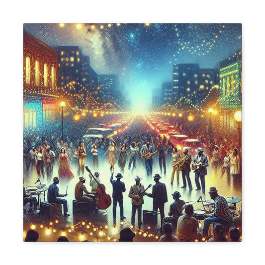 Street Serenade Spectacle - Canvas