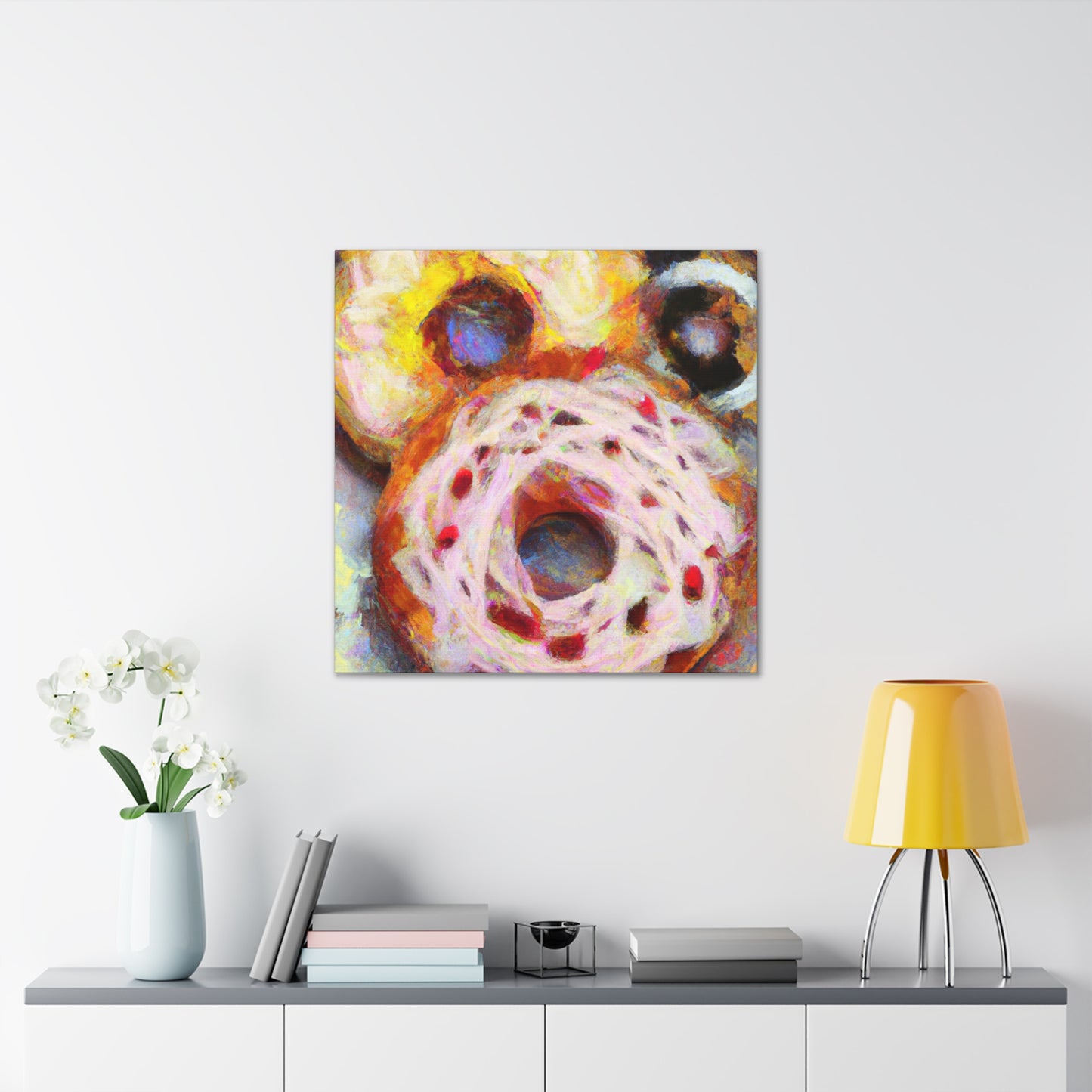 Doughnut Dreamscape Painting - Canvas