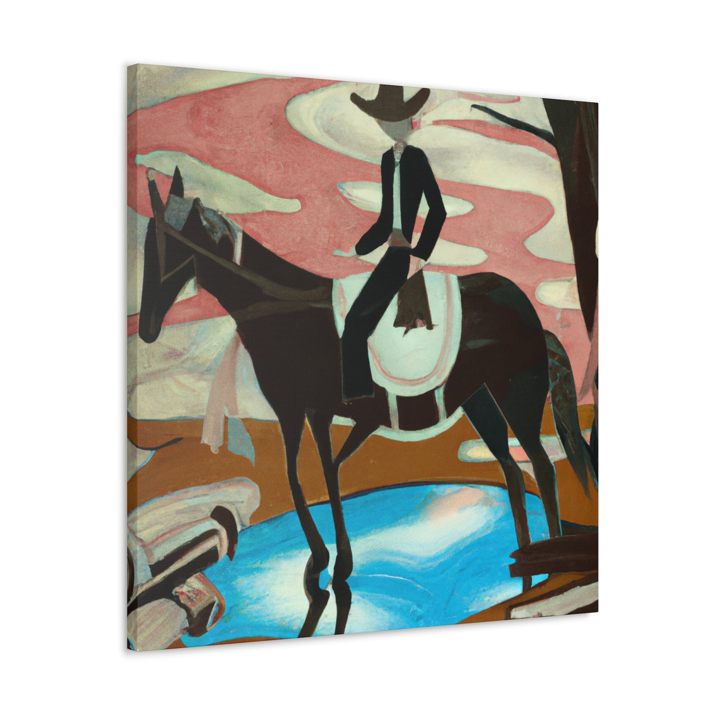 Stagecoach in Abstraction - Canvas