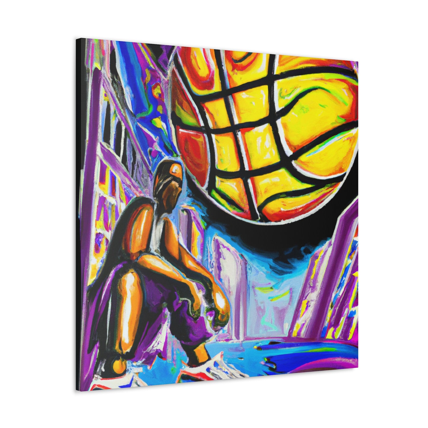 Basketball Court Masterpiece - Canvas