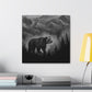 The Bear's Regal Pose - Canvas