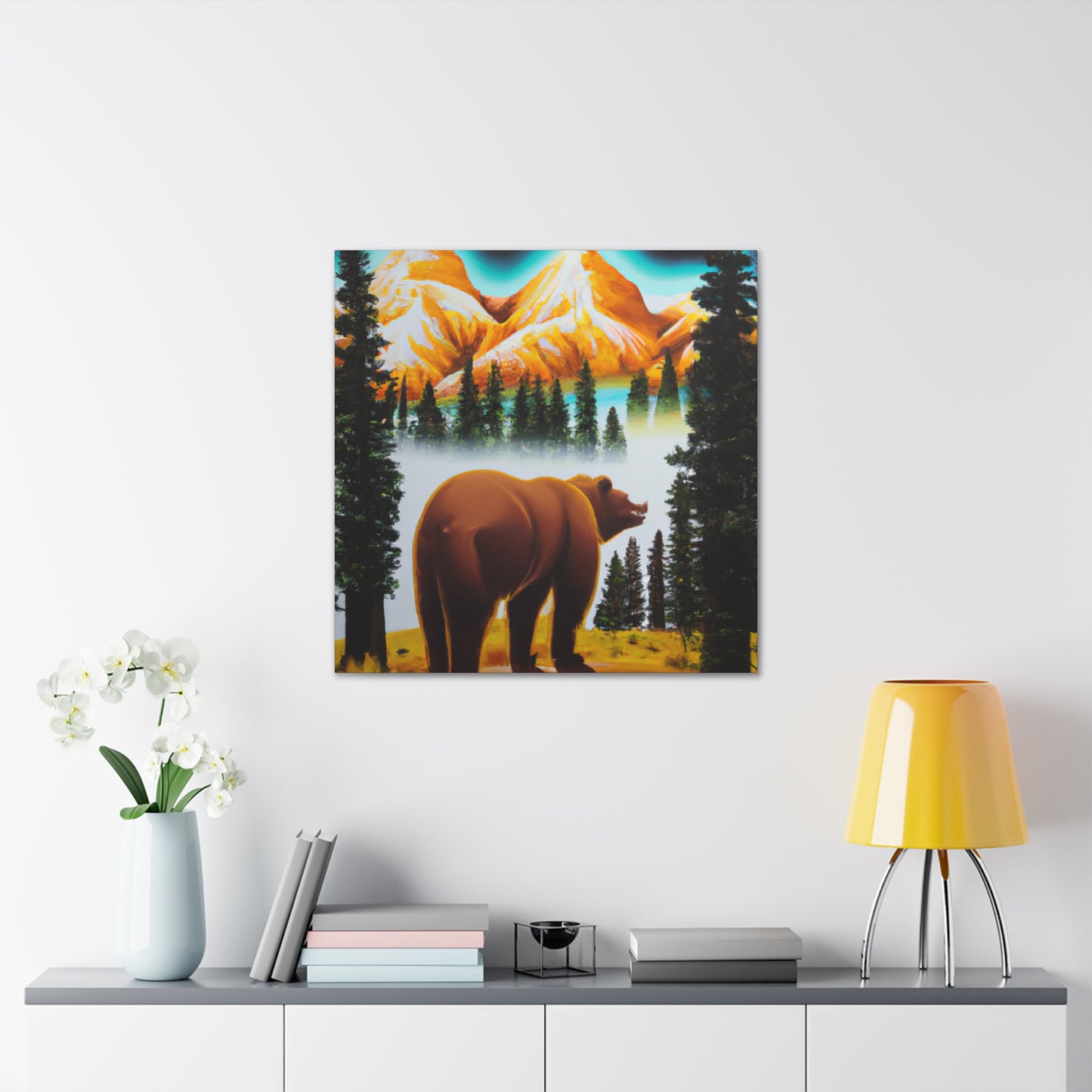 Beneath the Brown Bear - Canvas