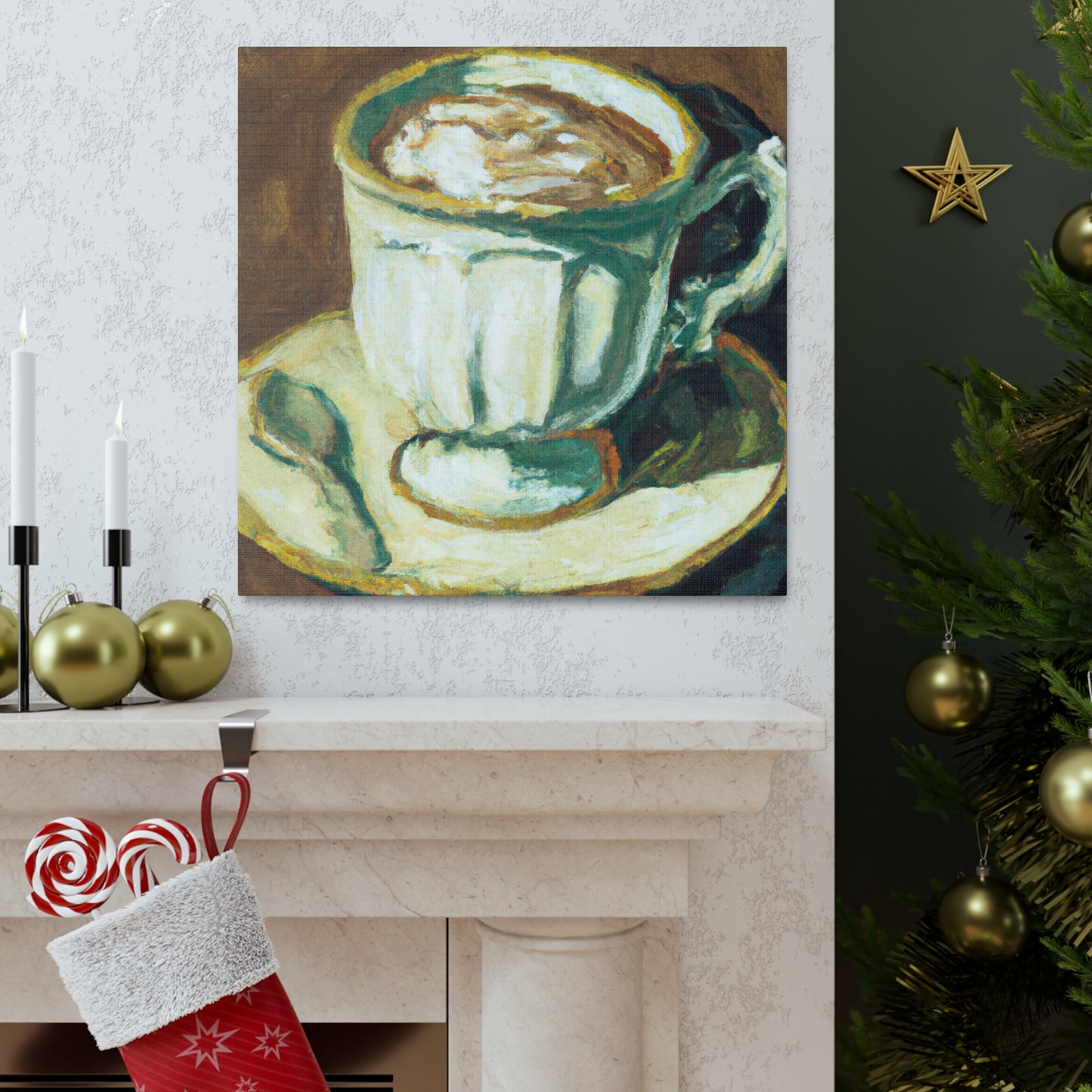 Coffee Cup Grandeur - Canvas