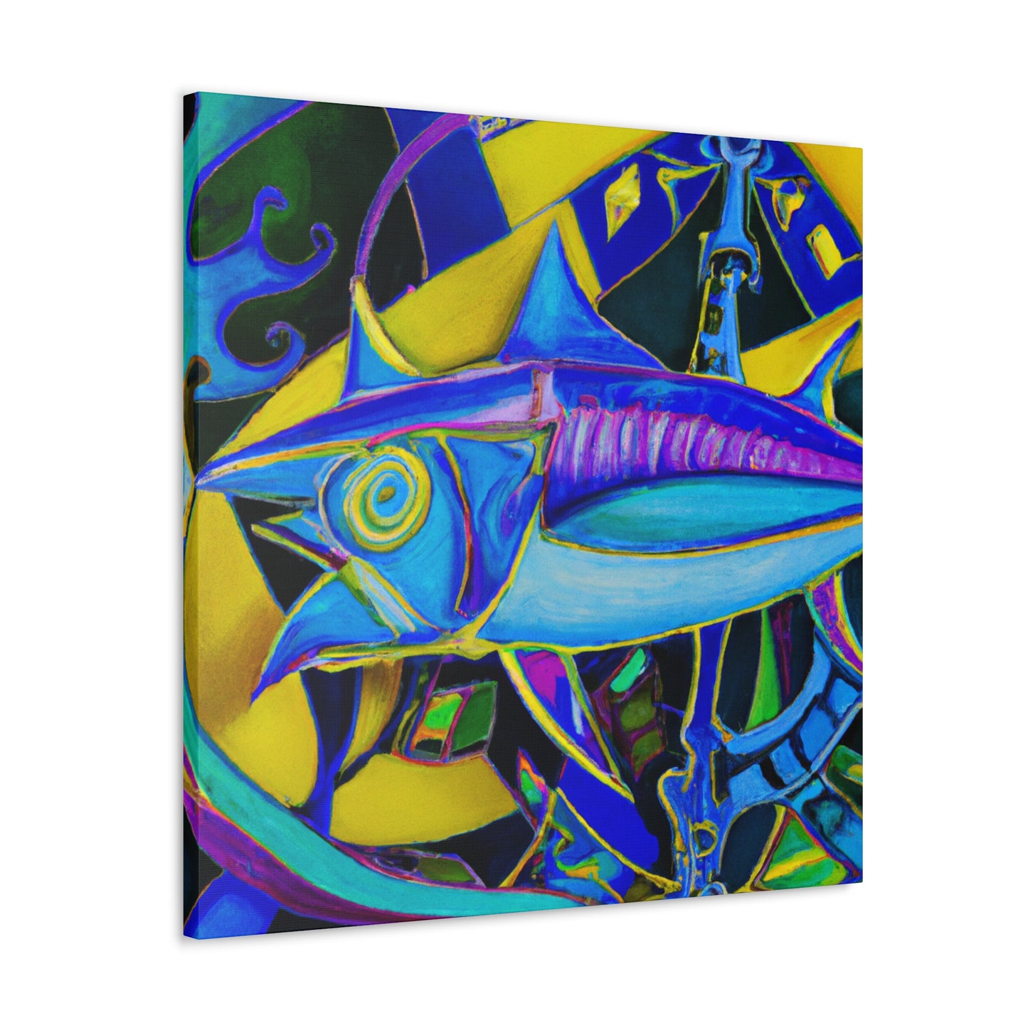 "Tuna in Floral Bloom" - Canvas