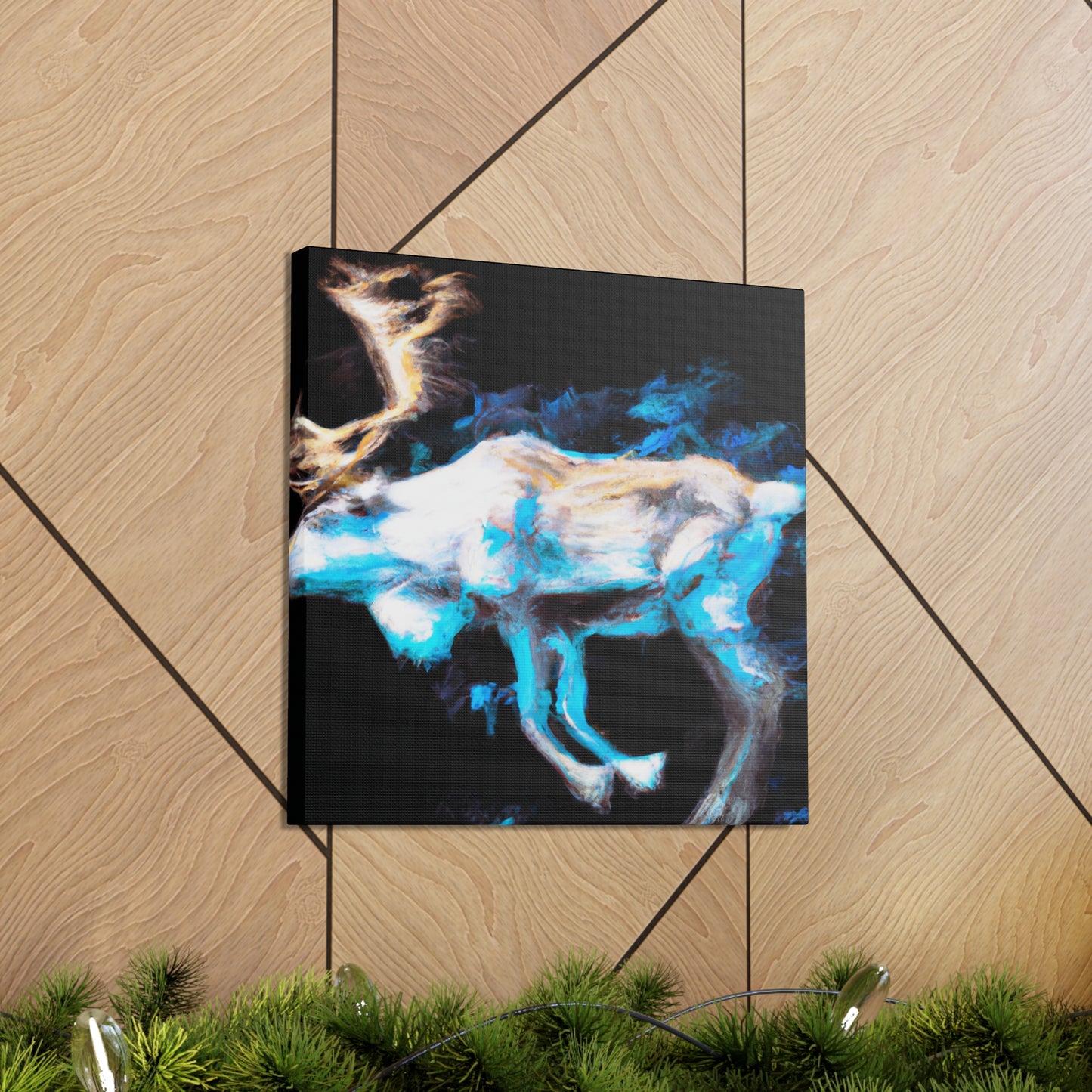 Reindeer in Impressionism - Canvas