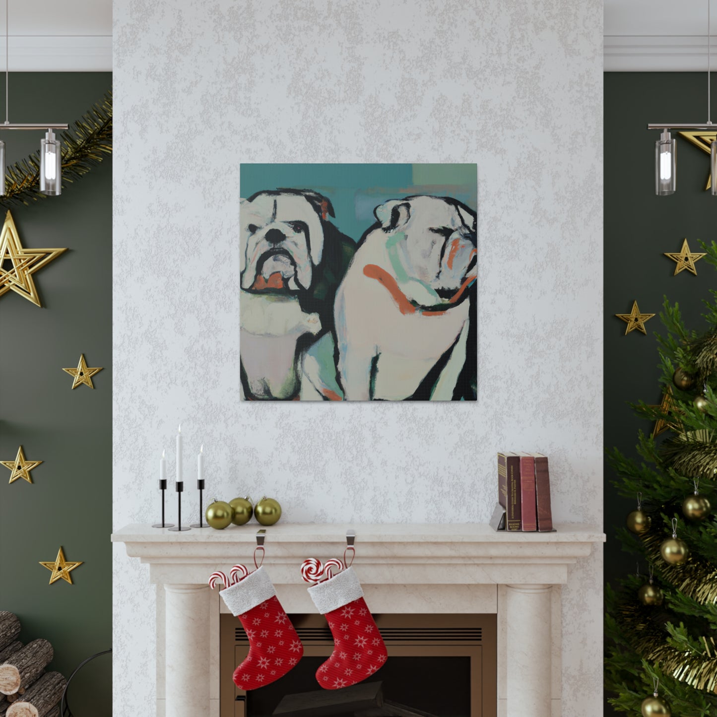 "Loyal English Bulldog' - Canvas