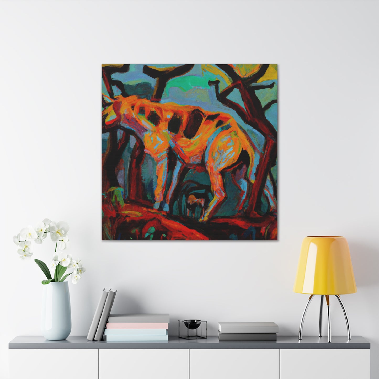 Hyena's Surreal Howl - Canvas