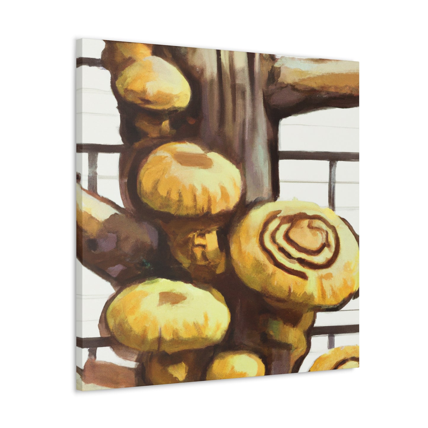 "Mushroom Marvel Shiitake" - Canvas