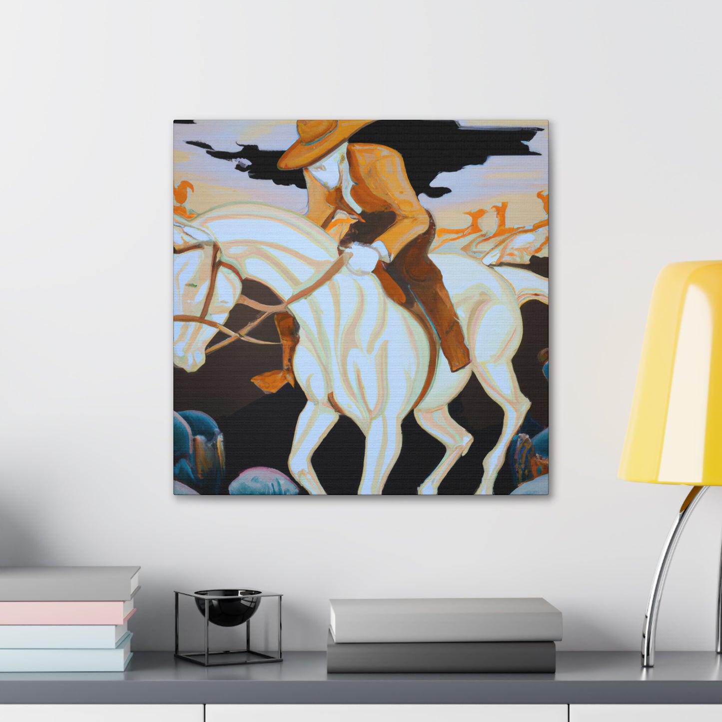 Cowboy Sunrise Ride - Canvas