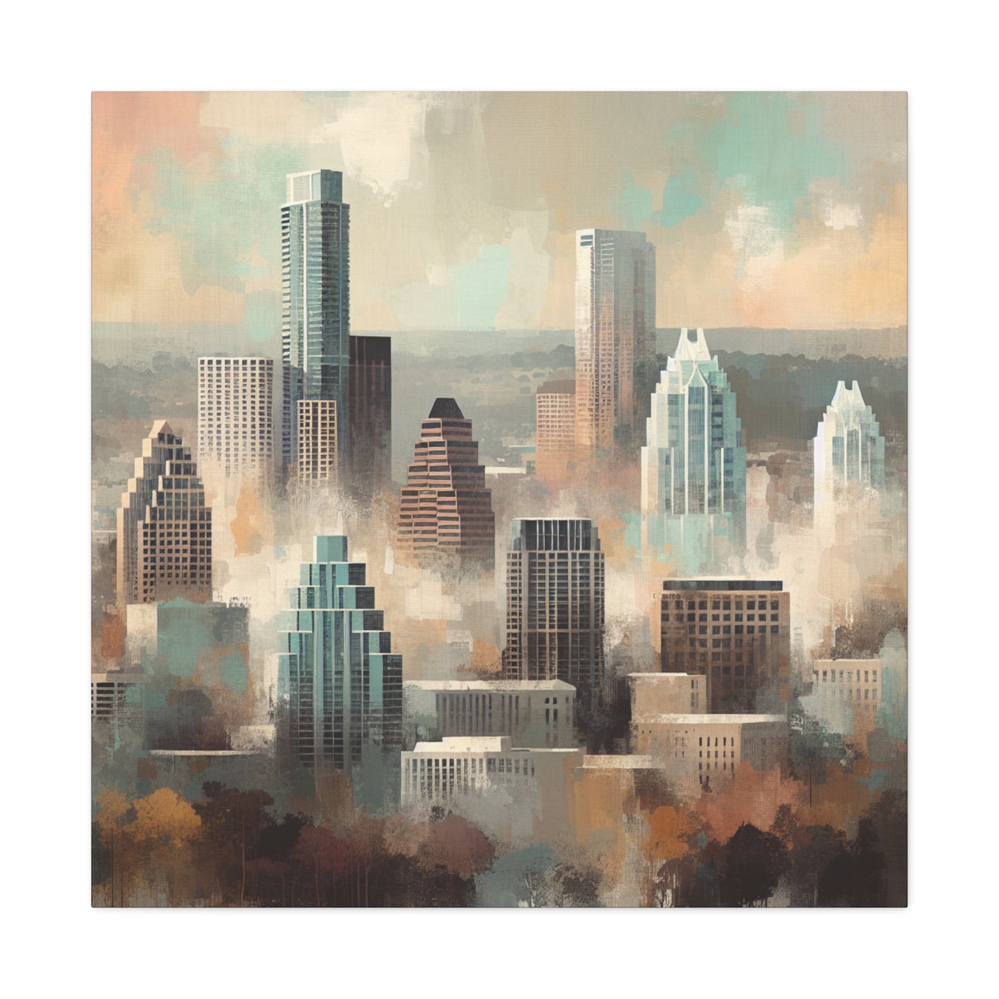 "Serene Simplicity: Austintopia Unveiled" - Canvas