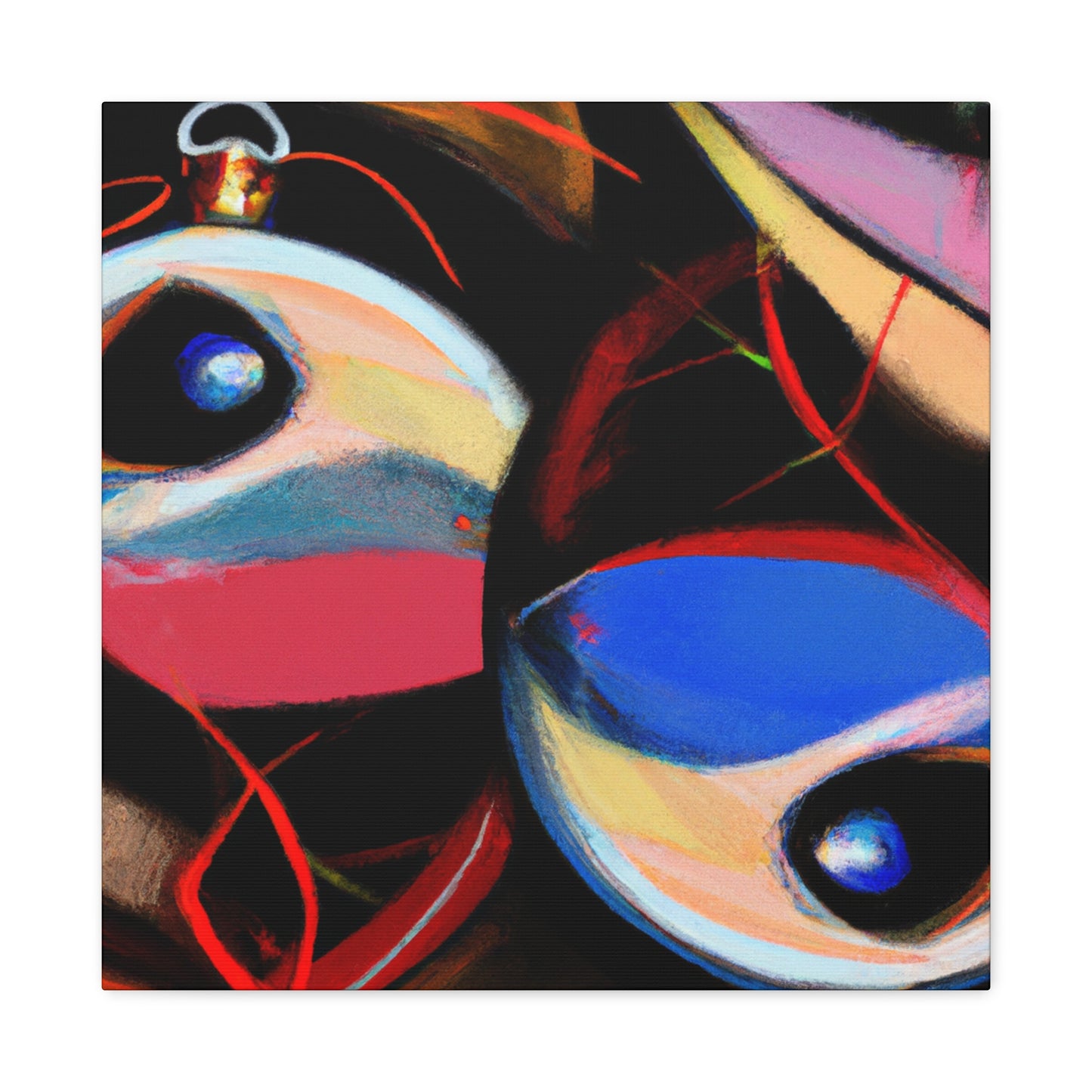 Christmas Ornament Abstraction - Canvas