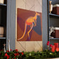 Kangaroo In Art Deco - Canvas