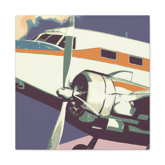 Vintage Plane Pop Art - Canvas