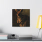 "Wallaby in Moonlit Forest" - Canvas