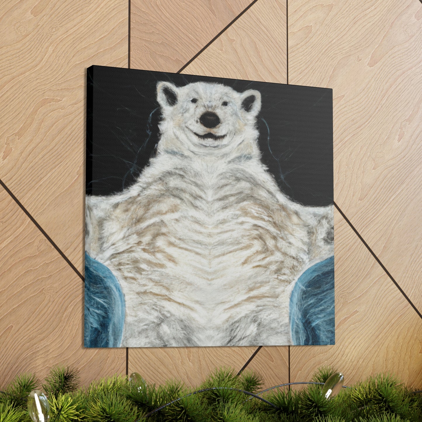 Polar Bear in Rococo - Canvas