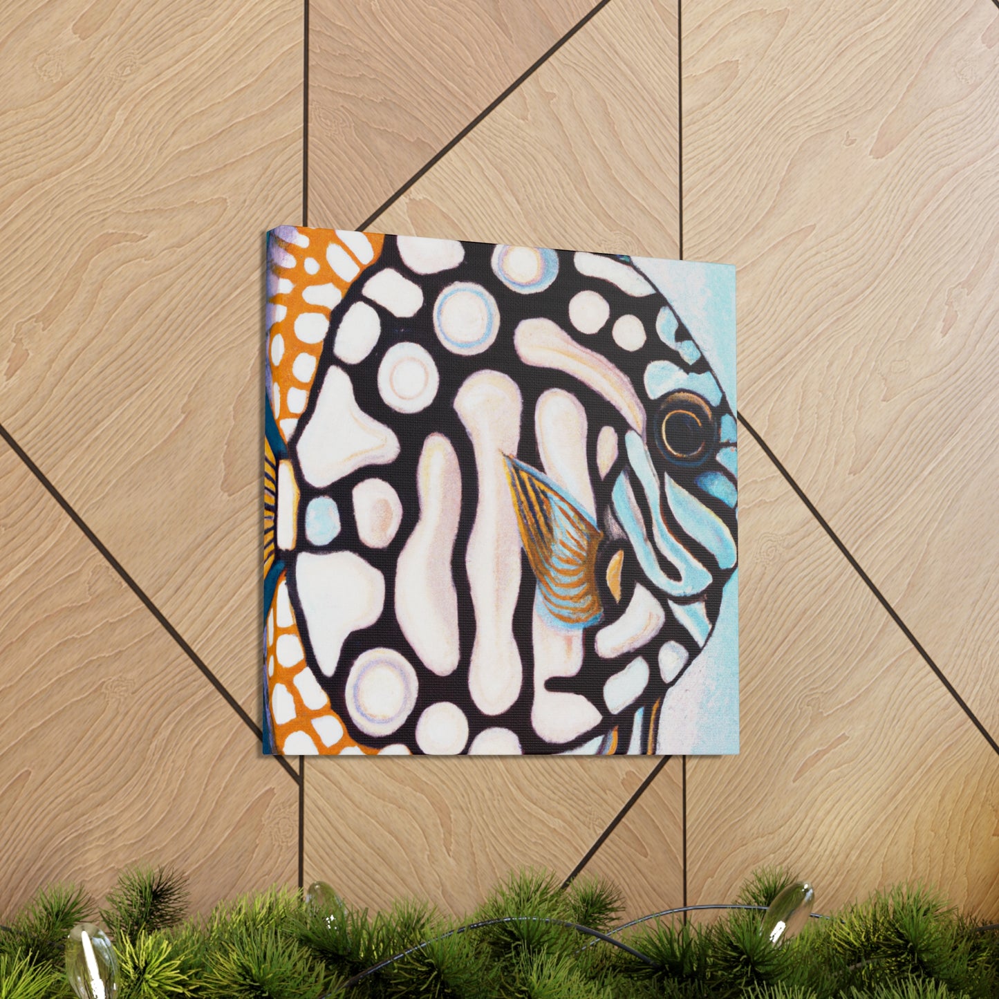 "Discus in Motion Deco" - Canvas