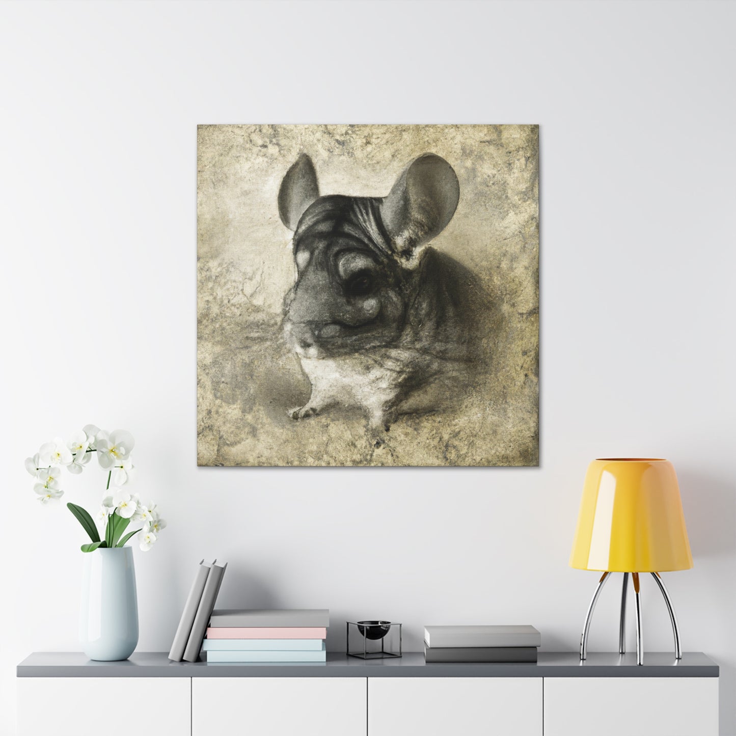 "Chinchilla's Captivating Charisma" - Canvas