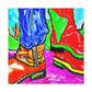 "Boots in Fauve Colors" - Canvas