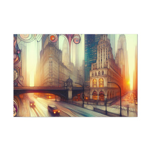 City of Gilded Dreams - Canvas