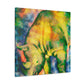 "Rhinoceros in Abstract" - Canvas