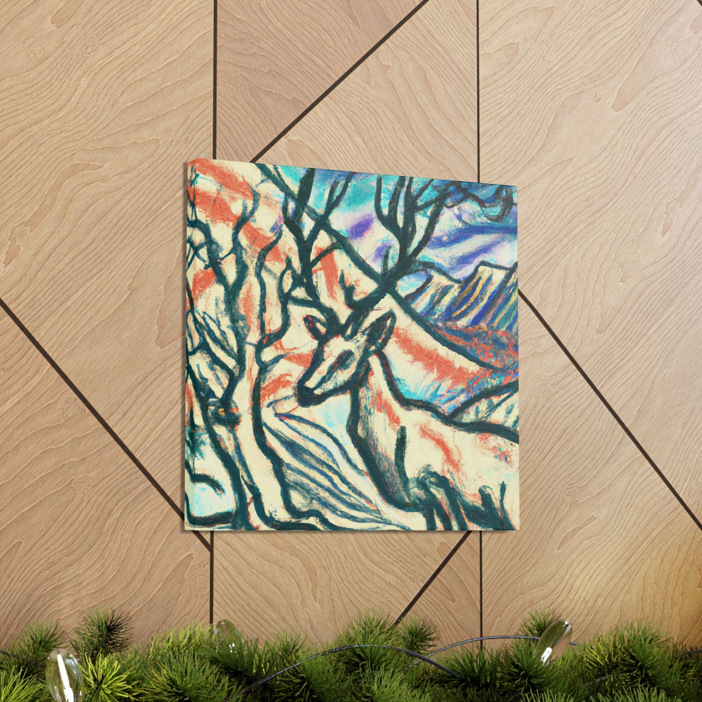 "Secluded Forest Stag" - Canvas