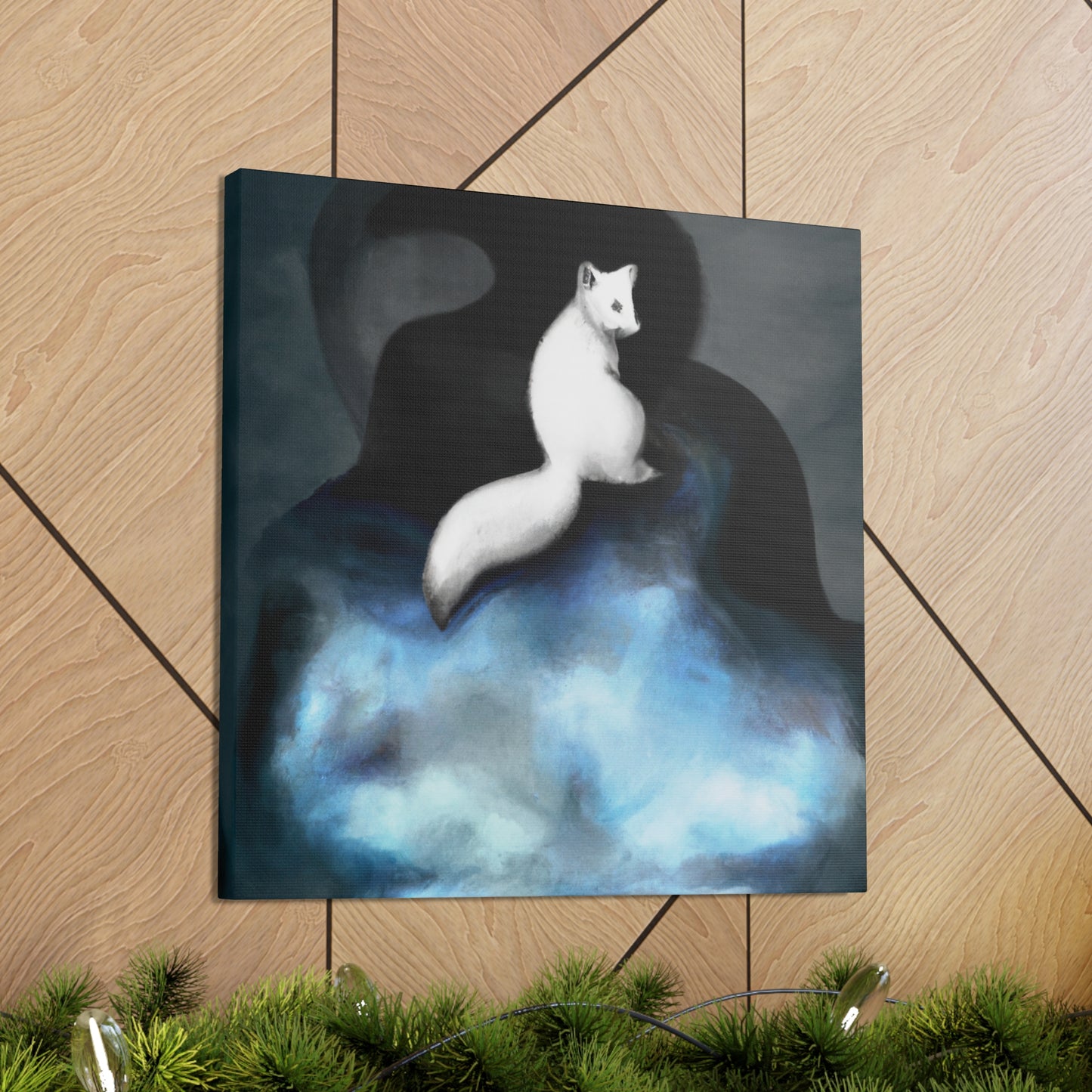 Arctic Fox Surrealism - Canvas