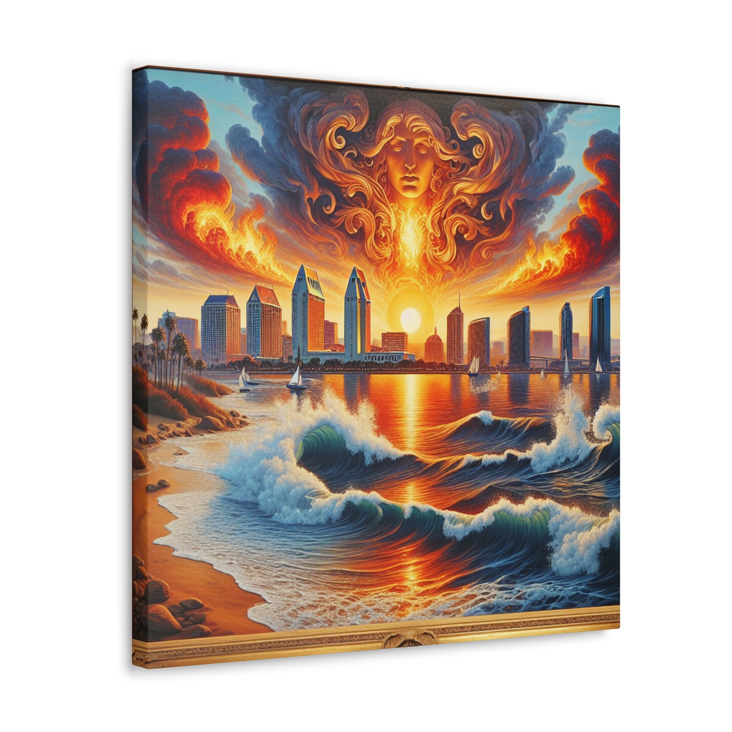 "Coastal Serenity: San Diego" - Canvas