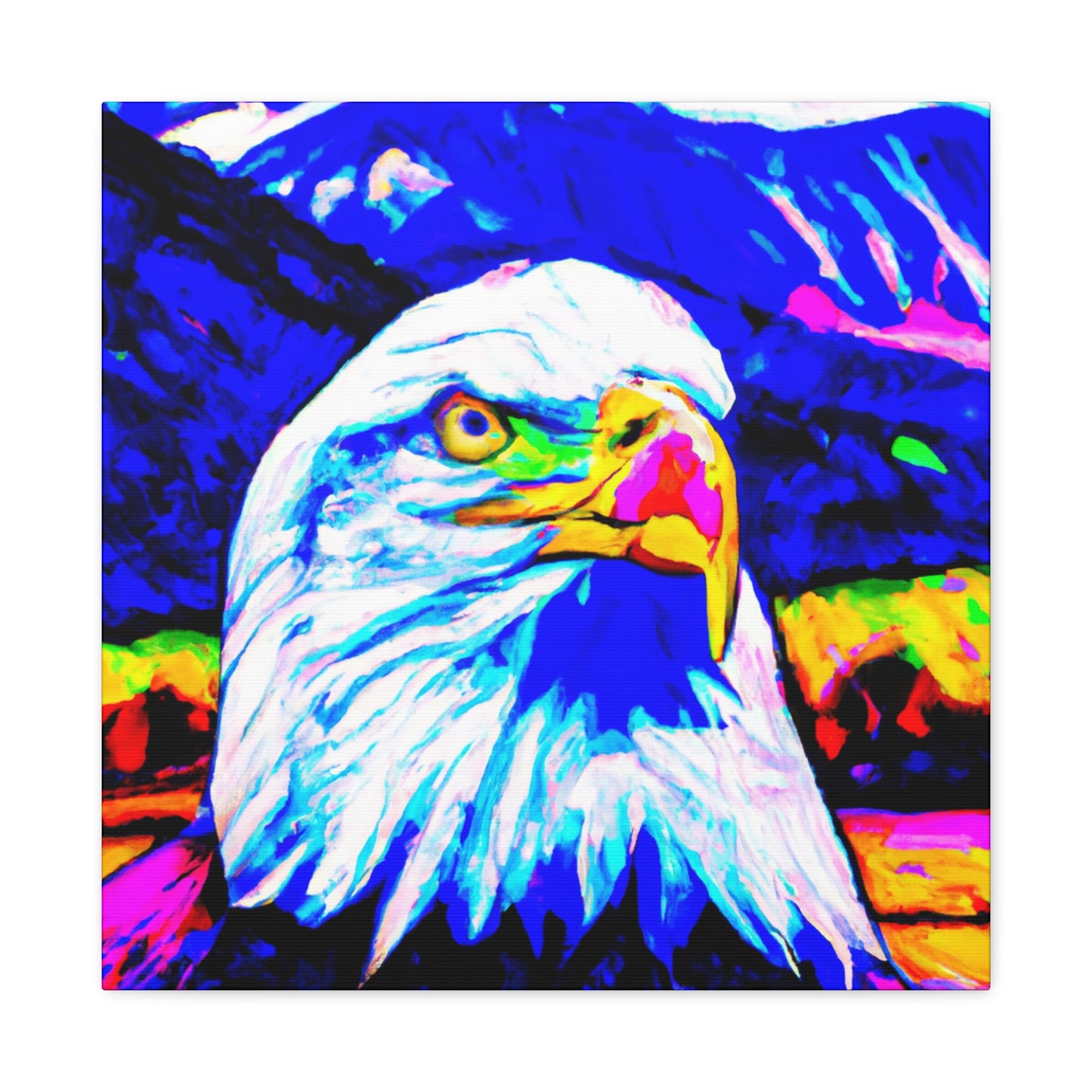 "Majestic Flying Eagle" - Canvas