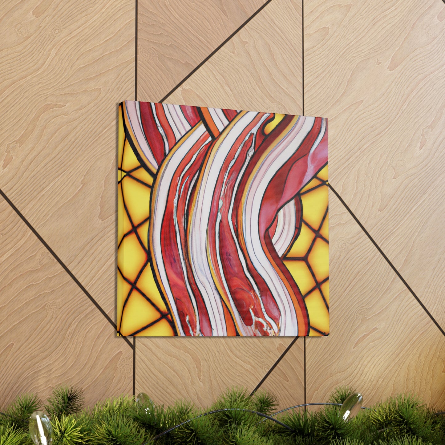 "Bacon in Art Nouveau". - Canvas