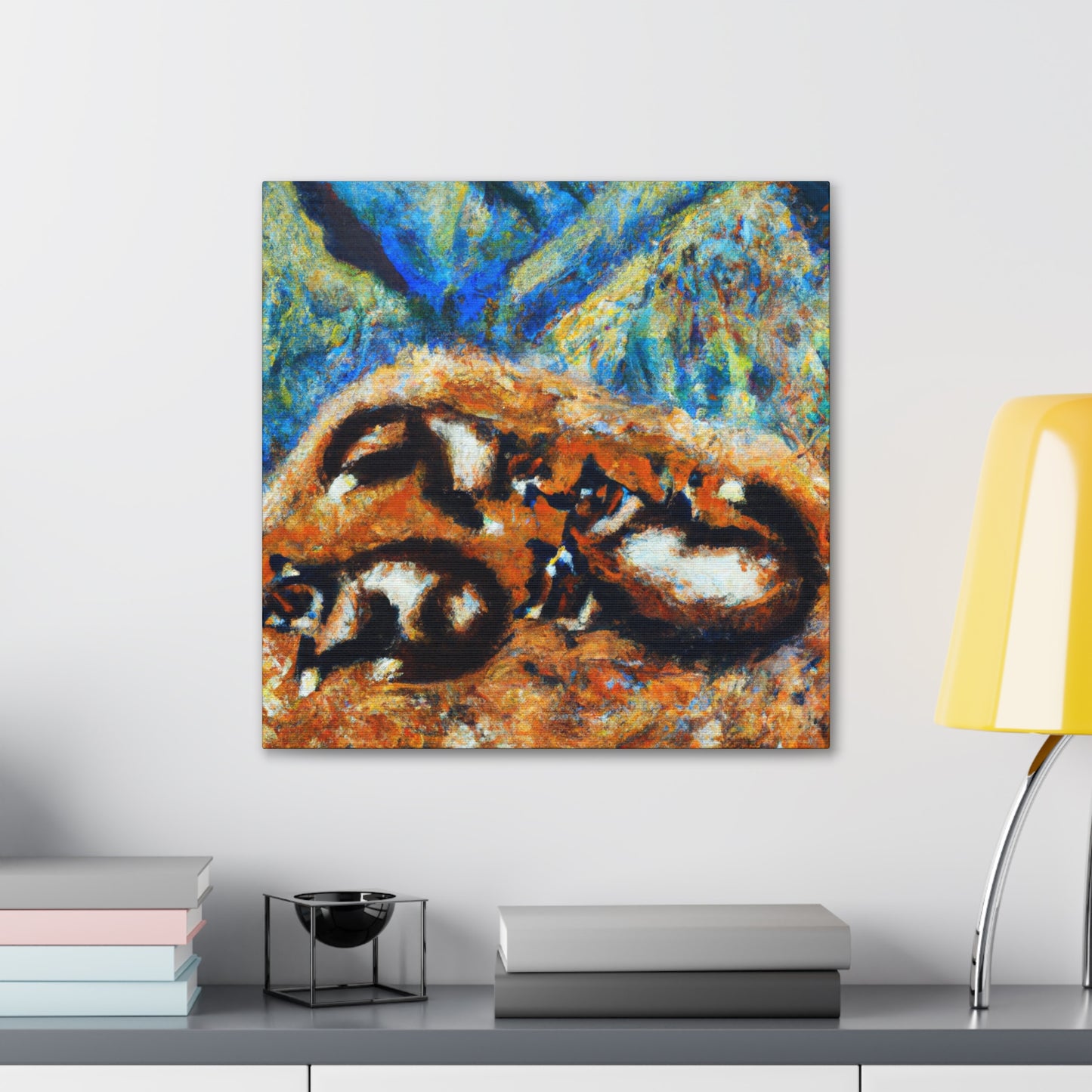 Marten Amongst Blooms - Canvas