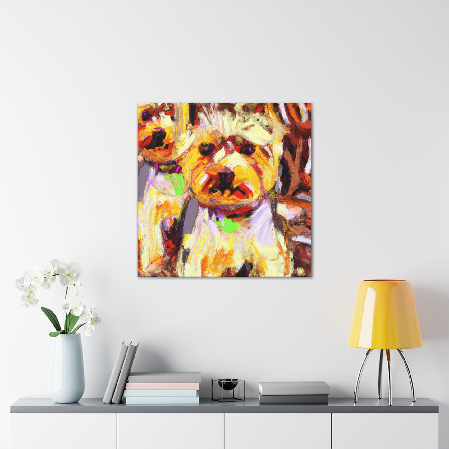 "Yorkshire Dog Grandeur" - Canvas