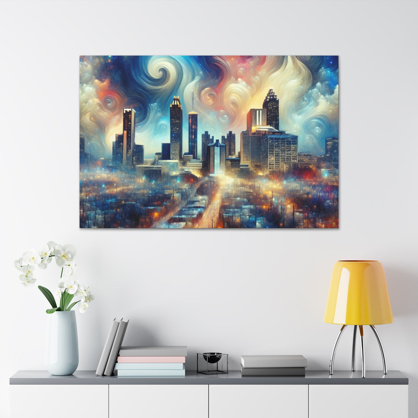 "Urban Symphony: Atlanta Impression" - Canvas