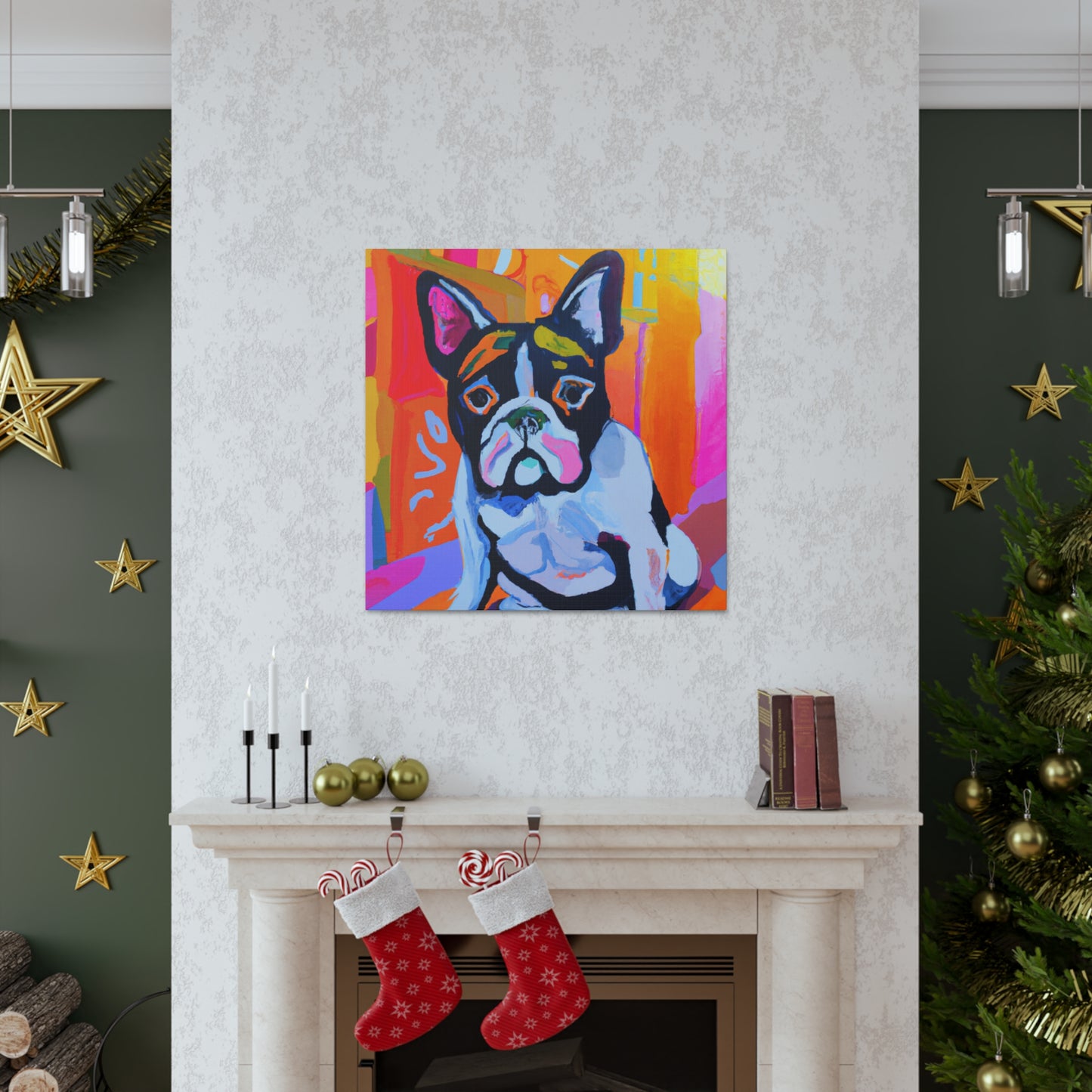 "French Bulldog Portrait" - Canvas