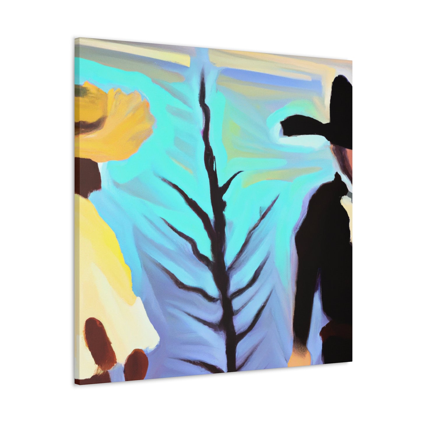 "Ponderous Ponderosa Scene" - Canvas