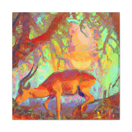 Antelope in Impressionism - Canvas