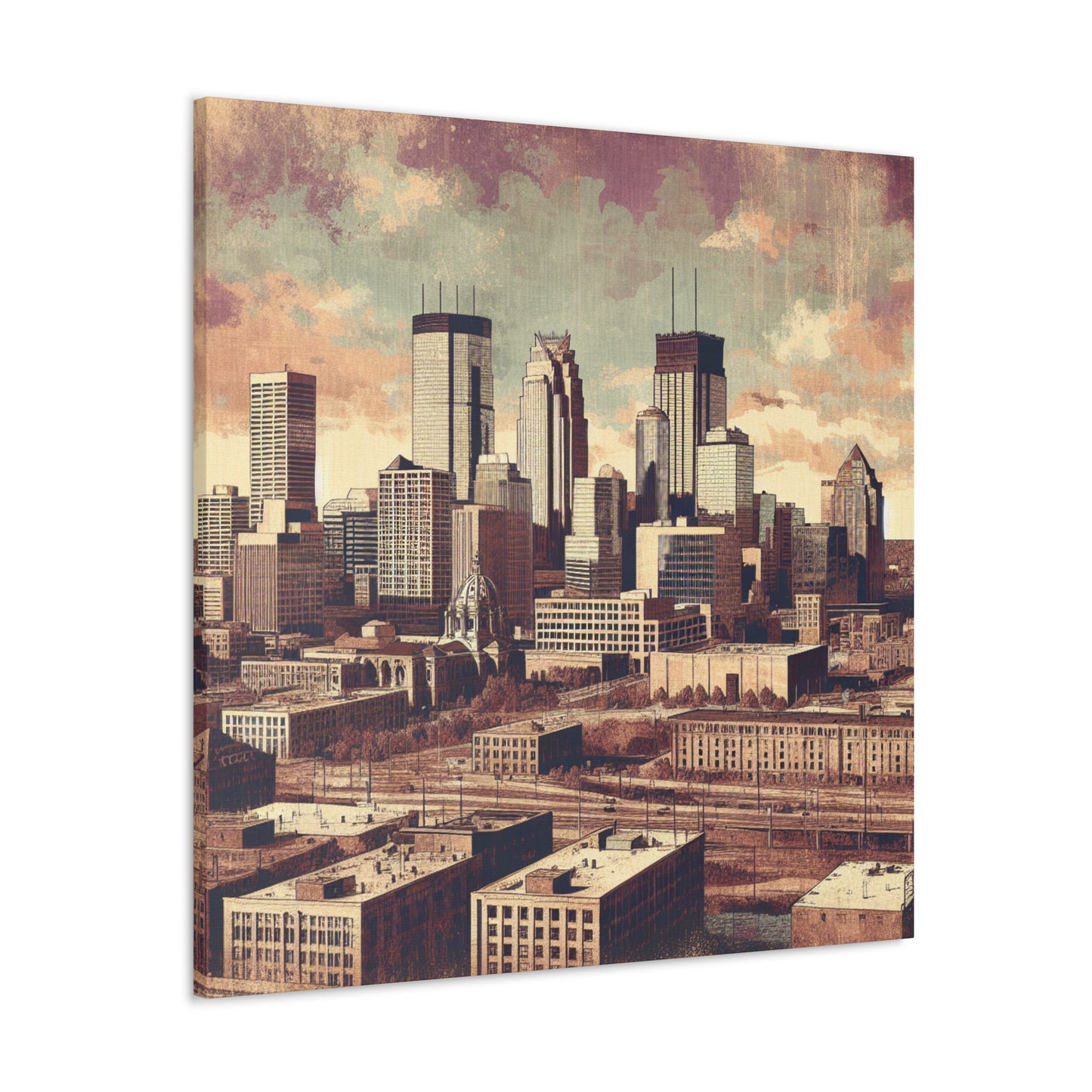 Urban Magnificence Unveiled - Canvas